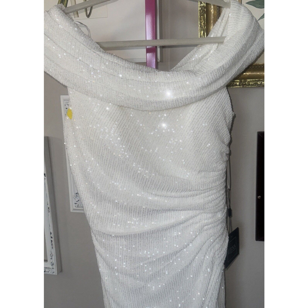 NEW IEENA for MAC DUGGAL Ruched OneShoulder Trumpet GOWN Size 10 $358 NORDSTROM - Picture 4 of 13